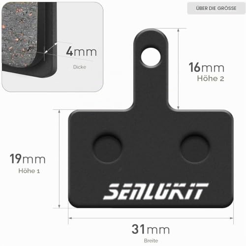 SenluKit Fahrrad Bremsbeläge Scheibenbremsbeläge Bremsbeläge für Shimano M315 M355 M415 M416 M445 M446 M525 M515 M975 C501 C601 T615 T675… – Ansicht 2