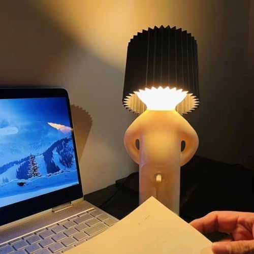 Turn That Switch ON Divertida lámpara de mesita de noche para escritorio de hombre tímido, luz nocturna creativa traviesa, novedad, mordaza,