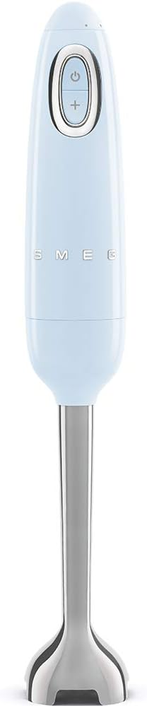 Handheld Immersion Blender 5 Speeds with Turbo Boost Stainless Steel Blades Nonslip Ergonomic Handle HBF11PBUS Pastel Blue