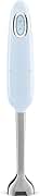 Smeg Handheld Immersion Blender 5 Speeds with Turbo Boost Stainless Steel Blades Nonslip Ergonomic Handle HBF11PBUS Pastel Blue