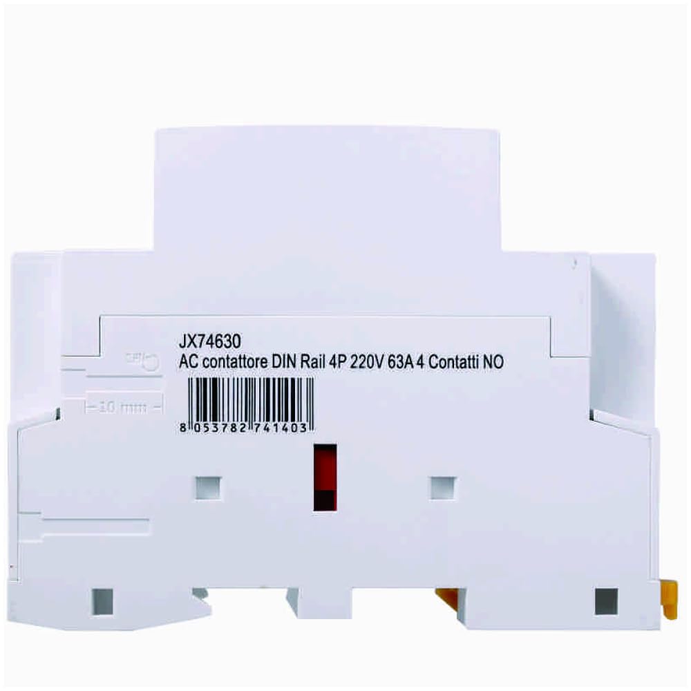 230 V 63 A, 4 NO, 4 POLITY, KONTAKTOR, TELERUTOR, 3 MODUŁY, MONTAŻ NA Szynie DIN, 4 NORMALNIE OTWARTE styki, cewka 220 V 240 V AC