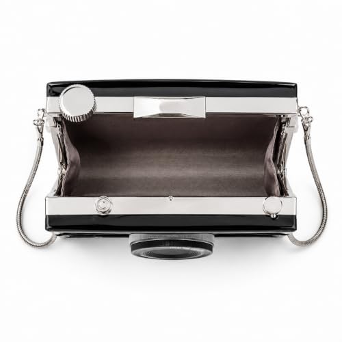 Image of QZUnique Women's Camera Shaped Casual Cross body Shoulder Handbag Purse | Novelty Whimsical Design, Funky Style with Punk and Retro Appeal, PU Leather,70S 90S Vintage Bag for Parties and Travel