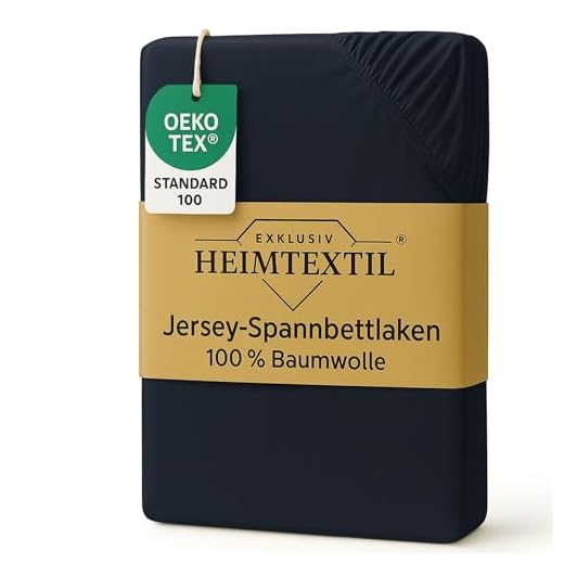 EXKLUSIV HEIMTEXTIL Marke Jersey Spannbettlaken Spannbetttuch Bettlaken Rundumgummizug 100% Baumwolle in vielen Größen und Farben MARKENQUALITÄT ÖKOTEX Standard 100 |140-160 x 200 cm Anthrazit