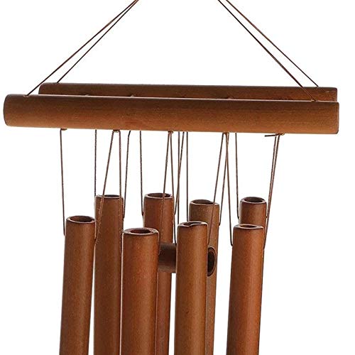 SZBLYY Windgong Bamboe windgong handgemaakte opknoping windgong holle toonband ladder woondecoratie windgong natuurlijk… - Image 7