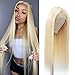 Produktbild Echthaar Perücke Blond Lace Frontal Perücke Echthaar Perücke Natürliche Frau Naturhaar Brasilianische Perücken Für Schwarze Frauen Lace Frontal Perücke Blond, 56 cm(22 inch)
