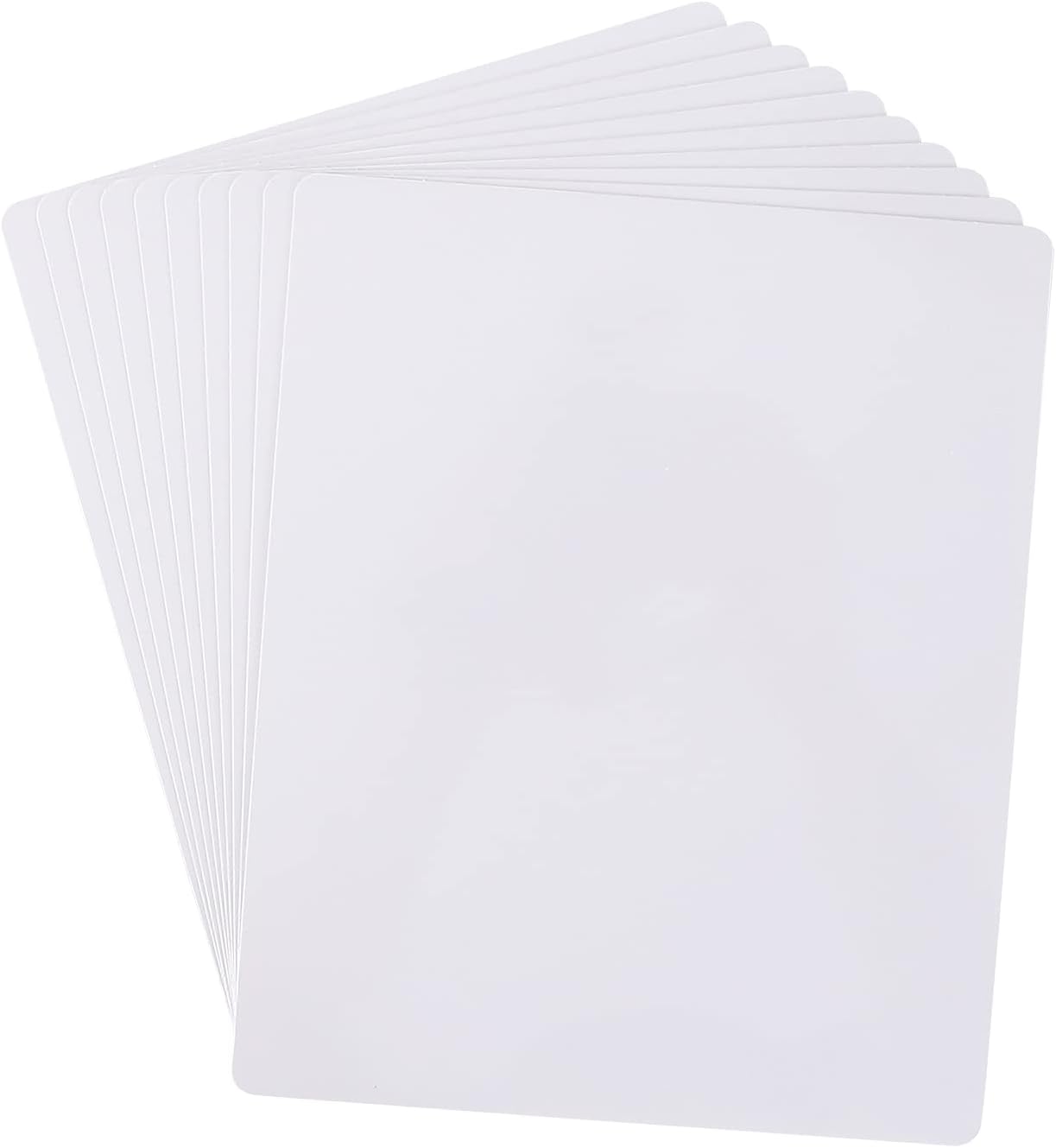 Dry Erase Blank Sheets 9 x 11 Inches, Slim Whiteboard Double Sided (10 Pack) : Office Products