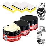 Generico Kit Per Lucidatura Orologi, 3Pezzi Prodotto Per Rimuovere I G-raffi Dal Vetr-o Degli Orologi Con Spugna, Vetr-o All In-On E, Prodotto Per Rimuovere I G-raffi Dall'acciaio Inossidabile