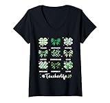 Photo Gallery donna divertente coquette bow st patricks day teacher st pattys day maglietta con collo a v Photo Gallery donna divertente coquette bow st patricks day teacher st pattys day maglietta con collo a v