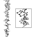 Beistle Gleam 'N Flex Musical Notes Garland Pack of 3