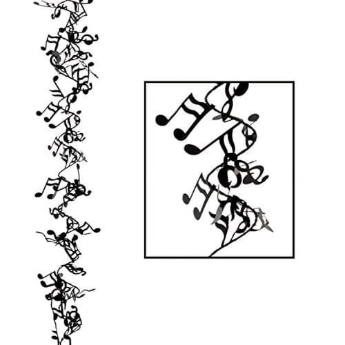 Beistle Gleam 'N Flex Musical Notes Garland Pack of 3