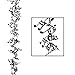 Beistle 57673-BK Gleam N Flex Musical Notes Garland, 25, Black (Value 3-Pack)