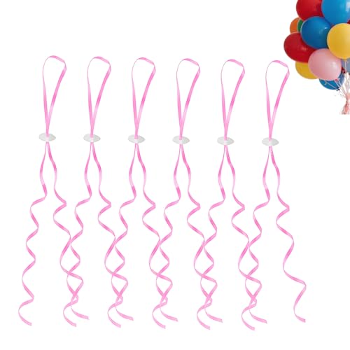 Flomiara 50 chiusure per palloncini, nastri riutilizzabili per compleanni, Natale, cordini per palloncini per appendere palloncini per feste di nozze, compleanni, feste, tutti i giorni, celebrazioni