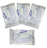 Disposable Enema Bag Set with 1500 ml Enema Bag, 60 Inches Tubing, Clamp for Colon Cleansing (Pack of 4)