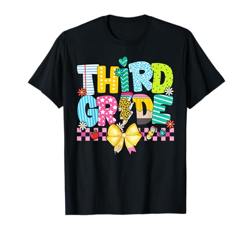3rd Grade For Boys Girls Teacher Third Grade Back to School T-Shirt