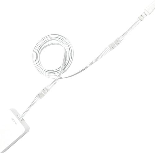 Miniatura 17 de Light Solutions - Cable de extensión de 0.5 pies compatible con Philips Hue Gradient Lightstrip (4 piezas) - Blanco