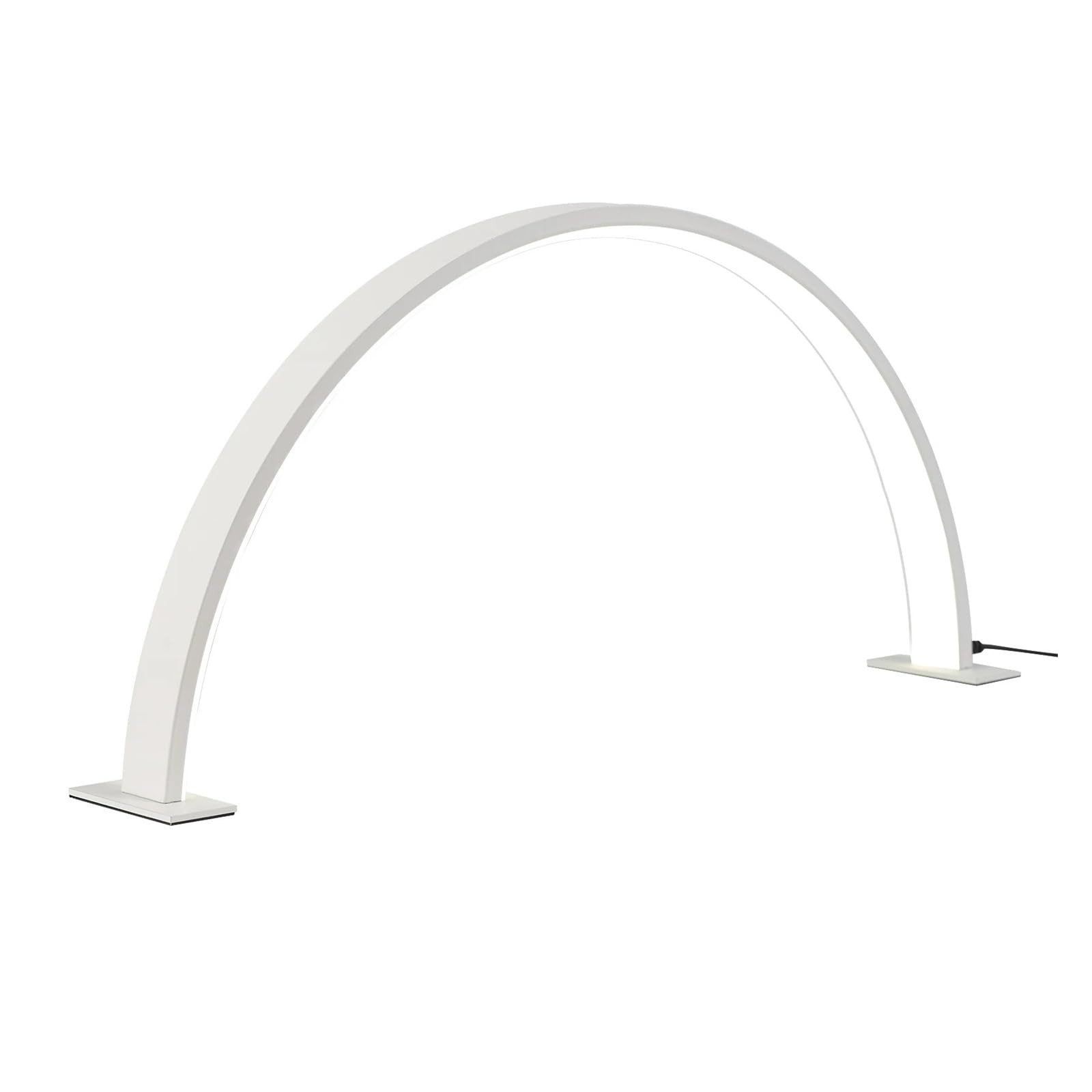 Nageltischlampe, schattenloses Fülllicht, Nagelbeleuchtungslampe, Desktop-Schönheitstischlampe, halbmondförmige Schönheitslampe(White)
