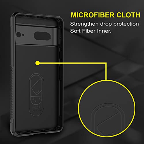 Image of Amazon Brand - Solimo Mobile Cover for Google Pixel 7 5G (Silicone Black)