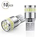 AGPTEK 10PCS W5W T10 Bombillas LED para auto 24 LED 3014 Chipset, W5W T10 Plug 194168, 6000K Bombillas de Repuesto Canbus sin Errores para Luces de Lectura, Domo, Luces, Baúl, Matrícula
