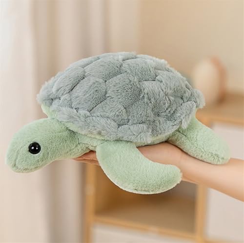 Herfair Schildkröten Plüschtier Kuscheltier Schildkröten Stofftier Plüsch Spielzeug Plüschpuppen Weich Kissen Geschenk Kinderspielzeug (28cm Grün)