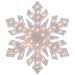 20" Lighted Snowflake Double Sided Christmas Window Silhouette Decoration