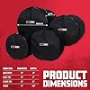 Gator Cases Bop Drum Set Bags: 18"x14", 12"x8", 14"x14", and 14"x5.5"; (GP-BOP-100) #4