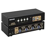 Fácil intercambio entre 4 dispositivos: puedes cambiar libremente entre personal y trabajo utilizando el botón pulsador, teclas de acceso rápido del teclado, clics del ratón o control remoto con cable, así como escaneo automático para fines de supervisión o prueba