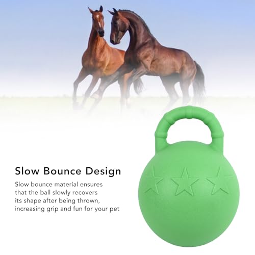 Bola de Jogo de Cavalo, Diversão Interativa de Salto Lento Bola de Cavalo de Borracha para Cães Bola