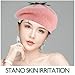 Unomor Strawberry Wool Beret Hat Pink Painter Cap Vintage Woolen Beret for Autumn Winter 48-52cm Cozy ’s Artist Hat