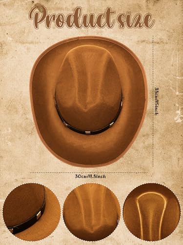 Foaincore Fringe Vests Cowgirl Outfits for Women 70s Hippie Clothes Vest Jacket Faux Suede Tassels Western Cowgirl Hat2