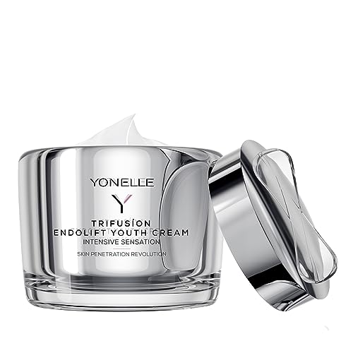 YONELLE Endolifting-Verjüngungs Gesichtscreme Damen - Nacht Tagescreme gesicht - Anti-Aging-Creme - Gesichtspflege für reife und trockene Haut - NANODISCS™ mit aktiven Peptiden 55ml