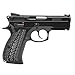 Guuun G10 Grips for CZ Compact OPS Mechanical Texture CZ-75 P-01 Grip - Gray/Black