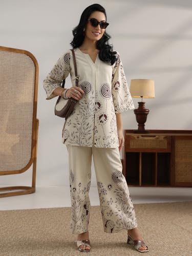 Image of Libas Printed Cotton Co-Ord Set