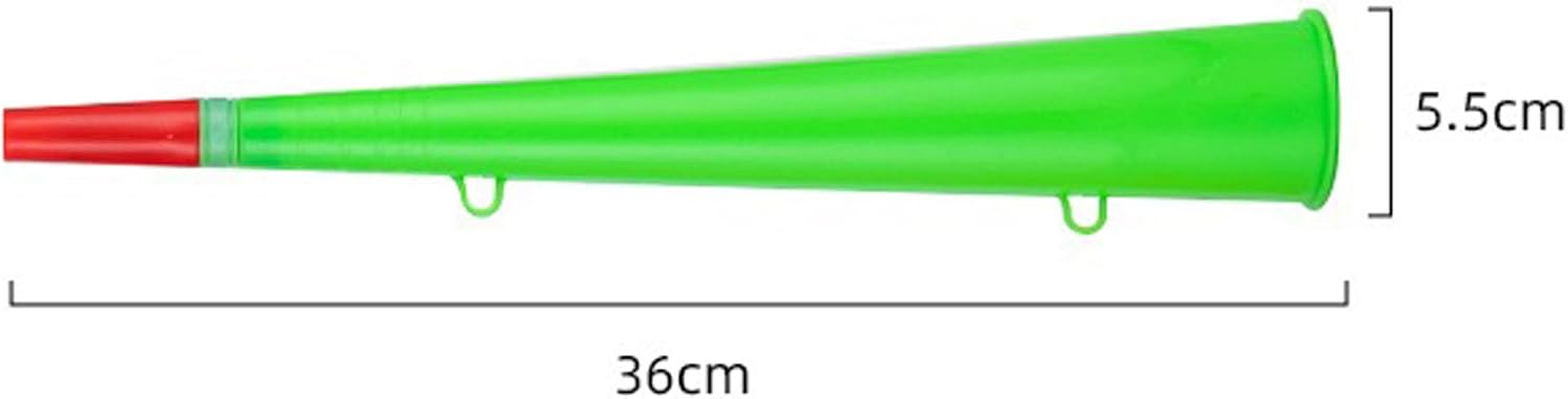 4 Pcs 14 IN Multicolor Plastic Trumpet Stadium Horn Noise Maker for football Sporting Events Graduation Games School Sports Party Supplies Favors Accessories (4) image 5