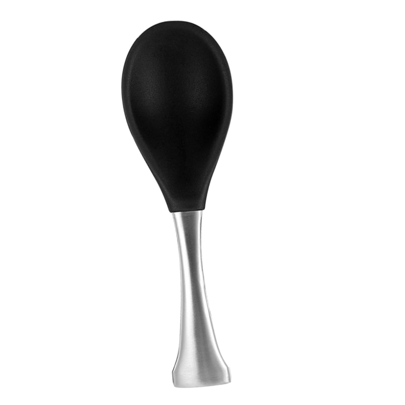 VINTORKY Vertical Silicone Rice Spoon Rice Scooper Stand up Rice Paddle Compact Spoon Korean Rice Spoon for Rice Household Food Rice Paddle Spoon Portable Rice Paddle Black