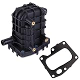 Asudaro EGR Vanne de recirculation des gaz d'échappement AGR Vanne de refroidissement Egr Cooler Housing Remplacement Compatible avec Citroën Replaces 1861749 9807593080 EGR Refroidisseur de gaz