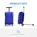muhub Scooter Suitcase 3-D Hardshell Ride Scooter Luggage for Kids Age 7-15, Cute Lightweight Kids Luggage with Wheels, Girls&Boys Multifunctional Ride On Travel Trolley Scooter Combo-Blue