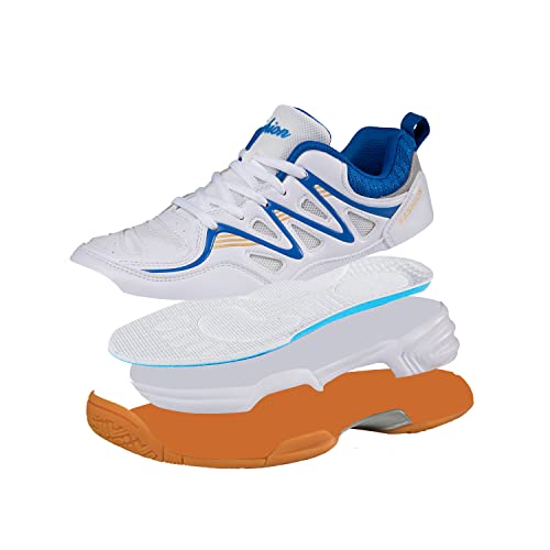 Eadnly Men's Pickleball Shoes Badminton Shoes Mens Tennis Shoes Indoor Court Shoes Racketball Squash Volleyball Shoes(Blue 11) #TOP5