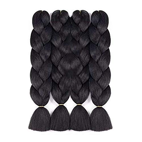 Jumbo Braiding black Hair Extension 4Pcs/Lot 100g/pc Kanekalon Fiber for Twist Braiding Hair