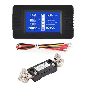 CGELE DC Multifunction Battery Monitor Meter With Shunt,0-200V,0-300A, LCD Display Digital Current Multimeter Voltmeter Ammeter for Cars RV Solar,Widely Applied to 12V/24V/48V RV/Car Battery?