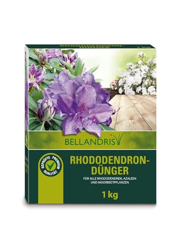 Bellandris Rhododendrondünger - Speziell für Rhododendren, Azaleen und Moorbeetpflanzen, stärkt Blütenpracht und gesundes Wachstum - 1kg