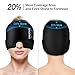 ONLYCARE Migraine Relief Cap,Soothing Migraine Mask,Upgraded Odorless Gel Ice Head Wrap, Hot and Cold Therapy, FSA-HSA Eligible Headache Ice Pack for Tension and Stress(Black)