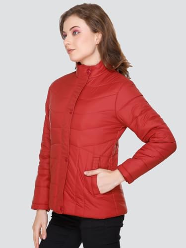 Image of RARE TIMES Women's Stylish Solid Full Sleeves Jacket | Winter Wear Quilted Jacket for Travelling | Regulaer Fit Puffer Jacket For Women