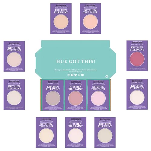 Rust-Oleum Kitchen Wall Tile Paint in Gloss Finish – Sweet Pinks Tester Box