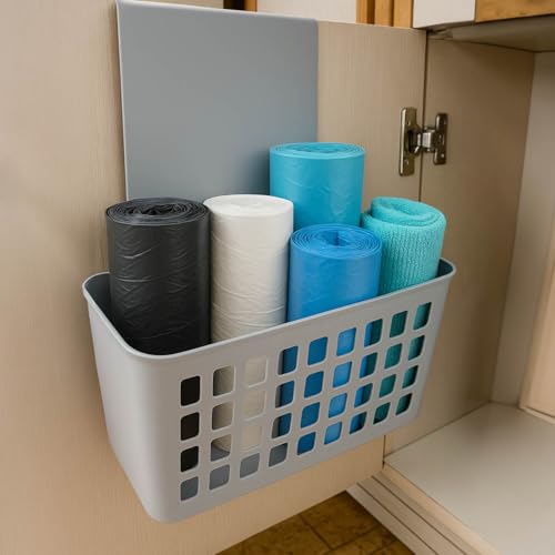 com-four® 2X Hängekorb, robuste Aufbewahrungsbox aus Kunststoff – Ansicht 3