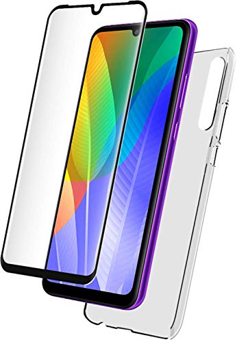 Coque Huawei Y6P antichoc souple avec verre trempé 2.5D Bigben de précision