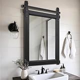 Besdomus Black Farmhouse Bathroom Mirror: 22