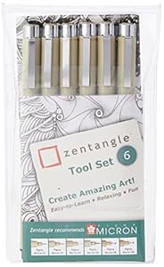 Zentangle Pigma Micron Set, 6 Schwarz