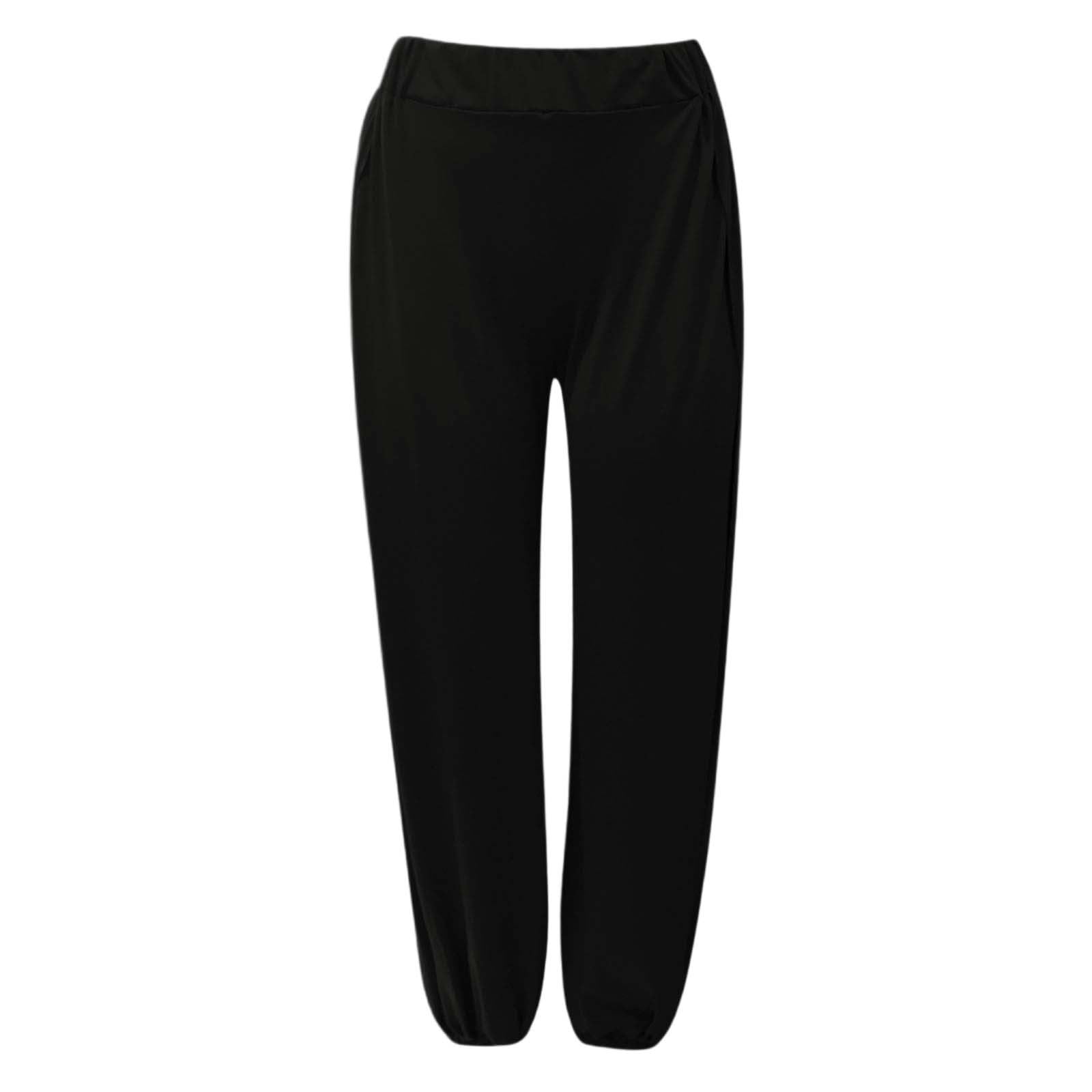 Pantaloni Lunghi da Donna Harem Yoga con Spacco Laterale Pantaloni Sportivi da Allenamento da Spiaggia