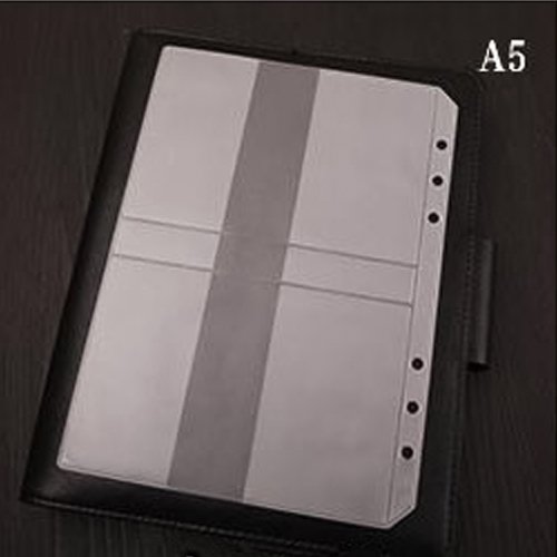 Zhi Jin 6 Pcs Of Set Binder Pocket Card Organiser Holder Clear Loose Leaf Bags A5 Card Holder 6 Holes Plastic #TOP1