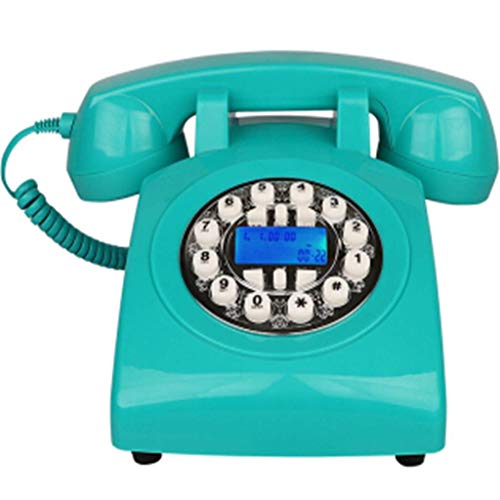 Telefone vintage estilo anos 70, telefone fixo retrô autêntico retrô